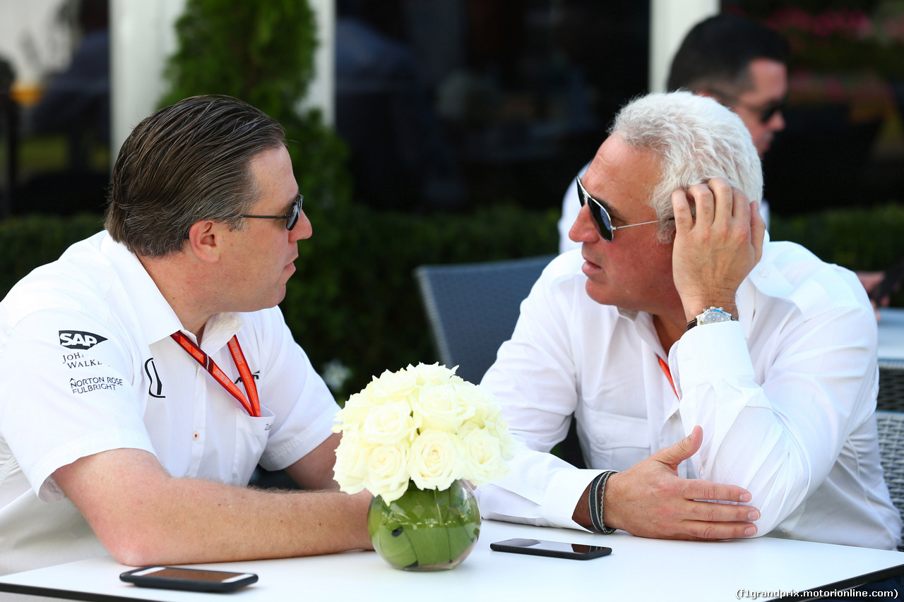 GP AUSTRALIA, 24.03.2017 - Zak Brown (USA) McLaren Executive Director e Lawrence Stroll (CAN) father of Lance Stroll (CDN)