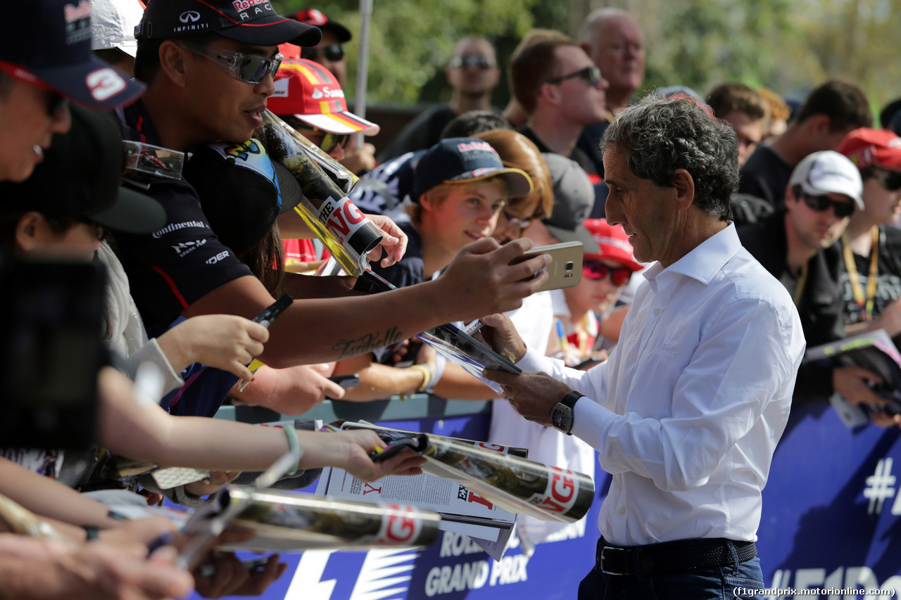 GP AUSTRALIA, 24.03.2017 - Prove Libere 1, Alain Prost (FRA) Renault Sport F1 Team Special Advisor