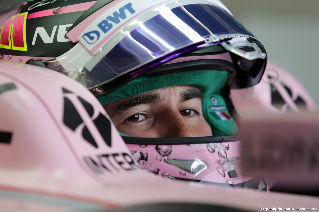 GP AUSTRALIA, 24.03.2017 - Prove Libere 1, Sergio Perez (MEX) Sahara Force India F1 VJM010