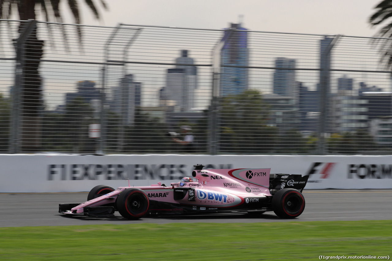 GP AUSTRALIA, 24.03.2017 - Prove Libere 1, Sergio Perez (MEX) Sahara Force India F1 VJM010