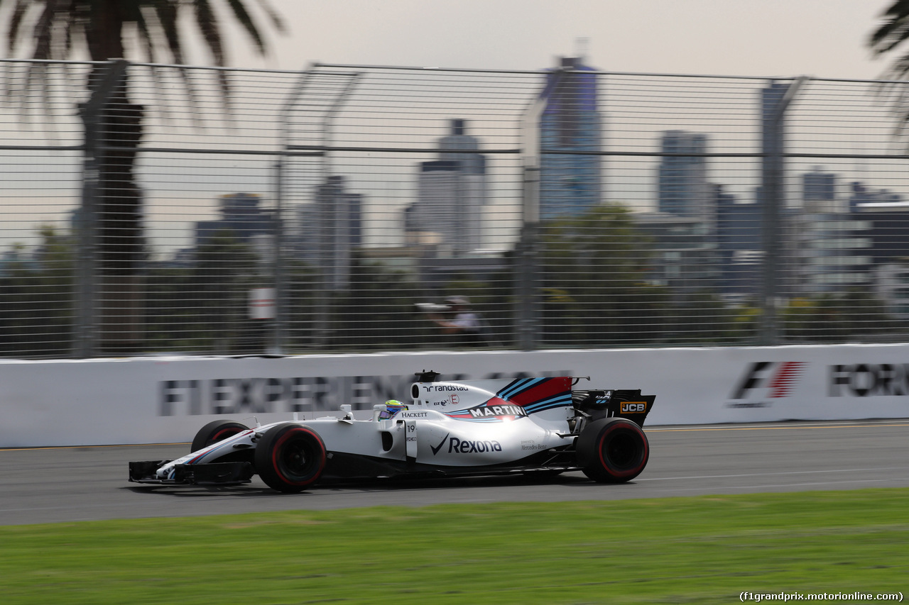 GP AUSTRALIA, 24.03.2017 - Prove Libere 1, Felipe Massa (BRA) Williams FW40