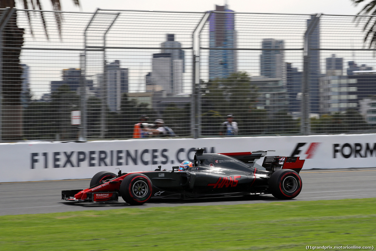 GP AUSTRALIA, 24.03.2017 - Prove Libere 1, Romain Grosjean (FRA) Haas F1 Team VF-17
