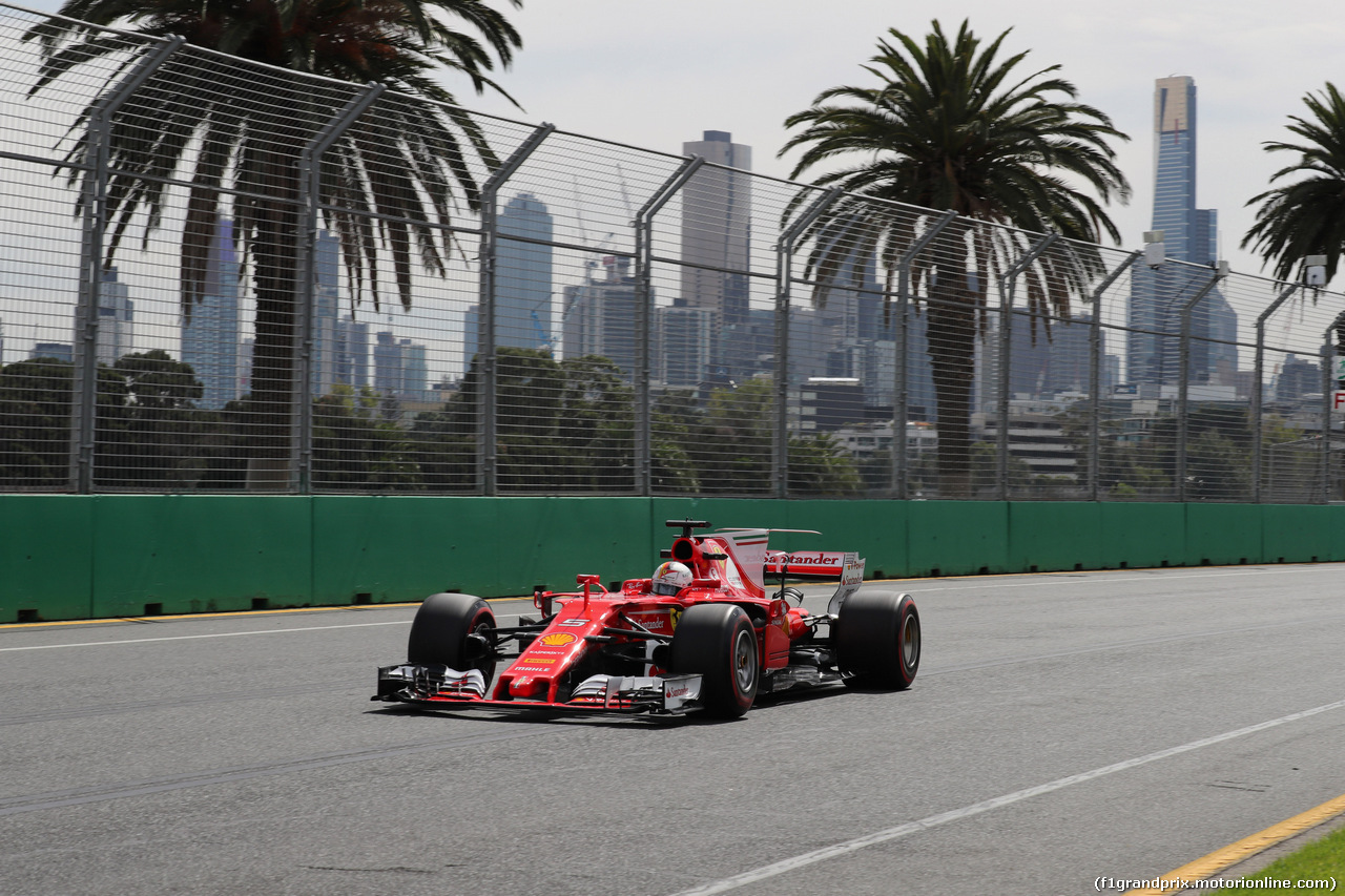 GP AUSTRALIA, 24.03.2017 - Prove Libere 1, Sebastian Vettel (GER) Ferrari SF70H