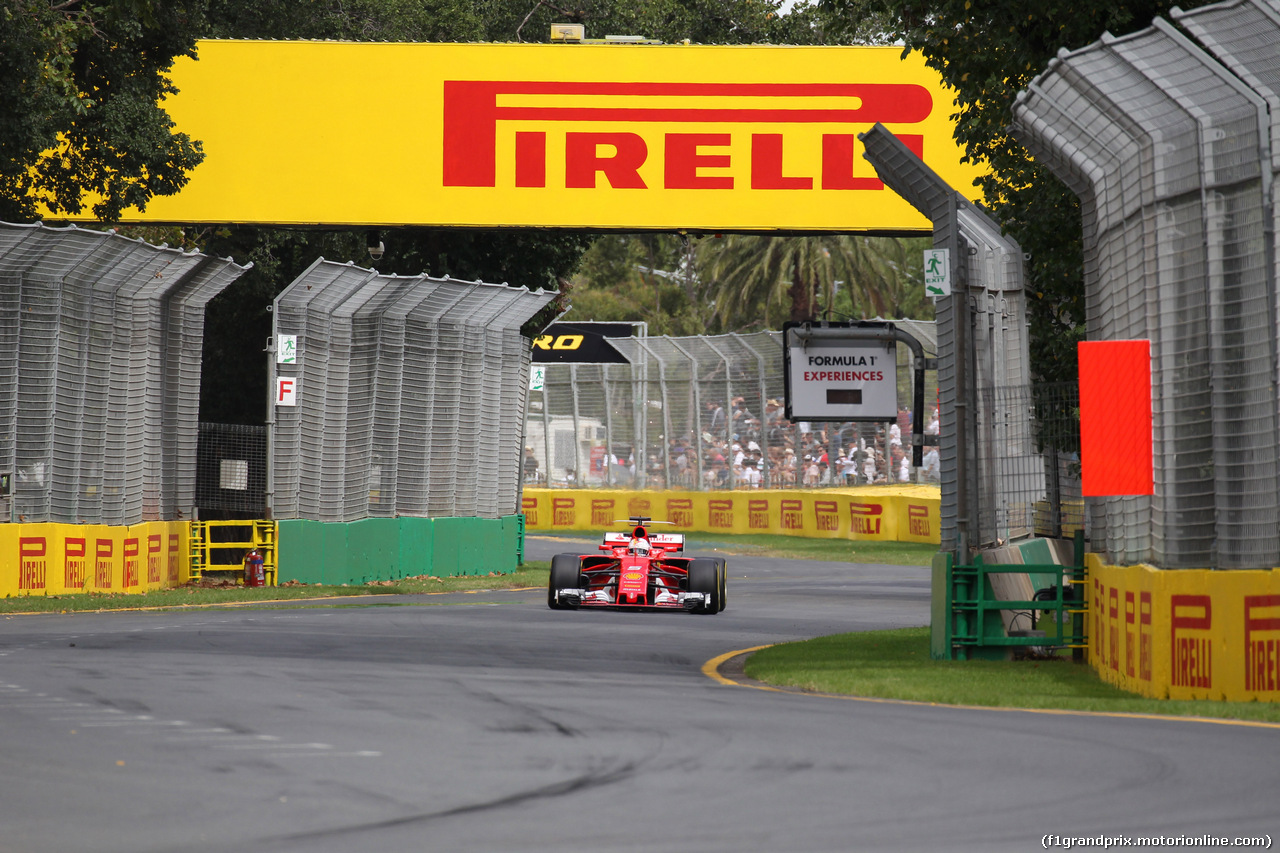 GP AUSTRALIA, 24.03.2017 - Prove Libere 1, Sebastian Vettel (GER) Ferrari SF70H