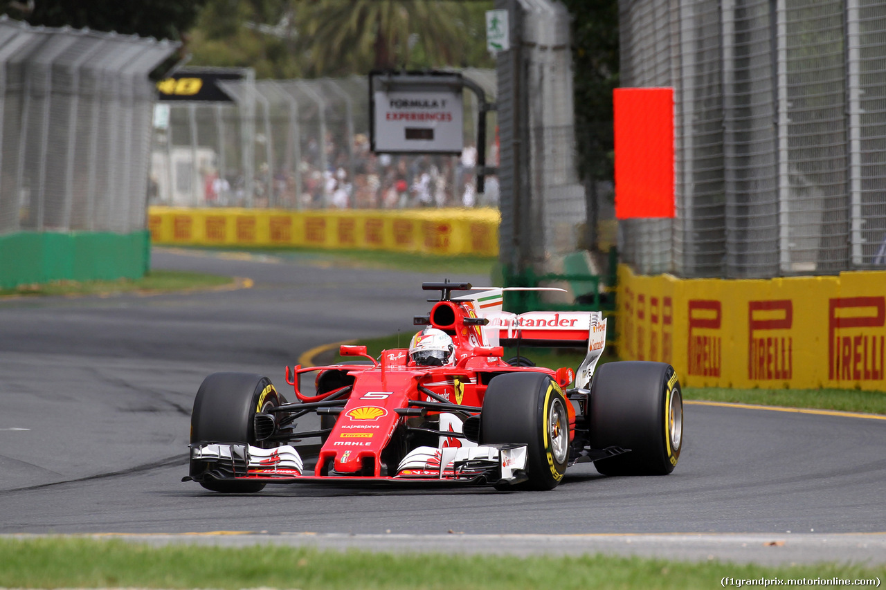 GP AUSTRALIA, 24.03.2017 - Prove Libere 1, Sebastian Vettel (GER) Ferrari SF70H