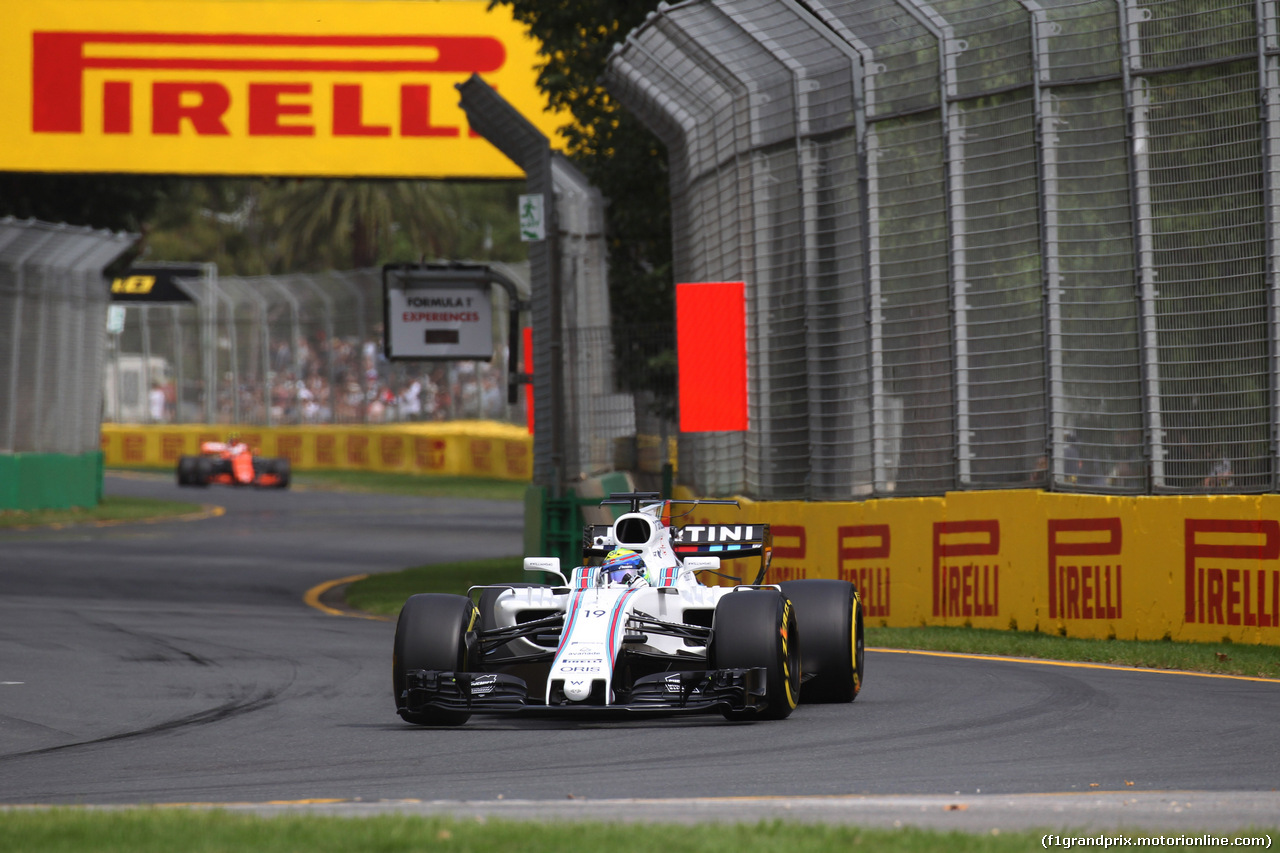 GP AUSTRALIA, 24.03.2017 - Prove Libere 1, Felipe Massa (BRA) Williams FW40