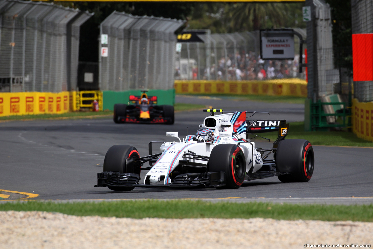 GP AUSTRALIA, 24.03.2017 - Prove Libere 1, Lance Stroll (CDN) Williams FW40