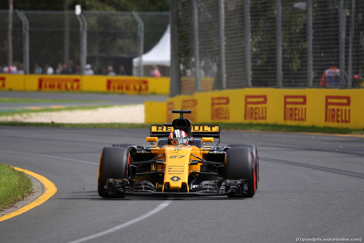 GP AUSTRALIA, 24.03.2017 - Prove Libere 1, Nico Hulkenberg (GER) Renault Sport F1 Team RS17