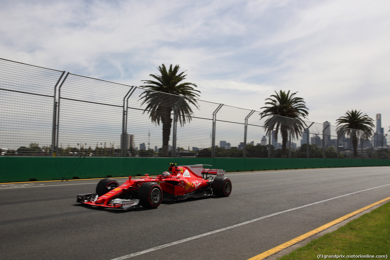 GP AUSTRALIA, 24.03.2017 - Prove Libere 1, Kimi Raikkonen (FIN) Ferrari SF70H