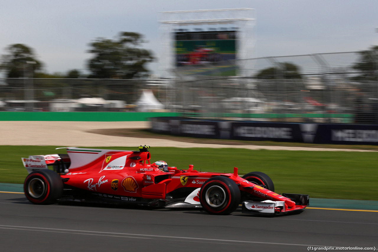 GP AUSTRALIA, 24.03.2017 - Prove Libere 1, Kimi Raikkonen (FIN) Ferrari SF70H
