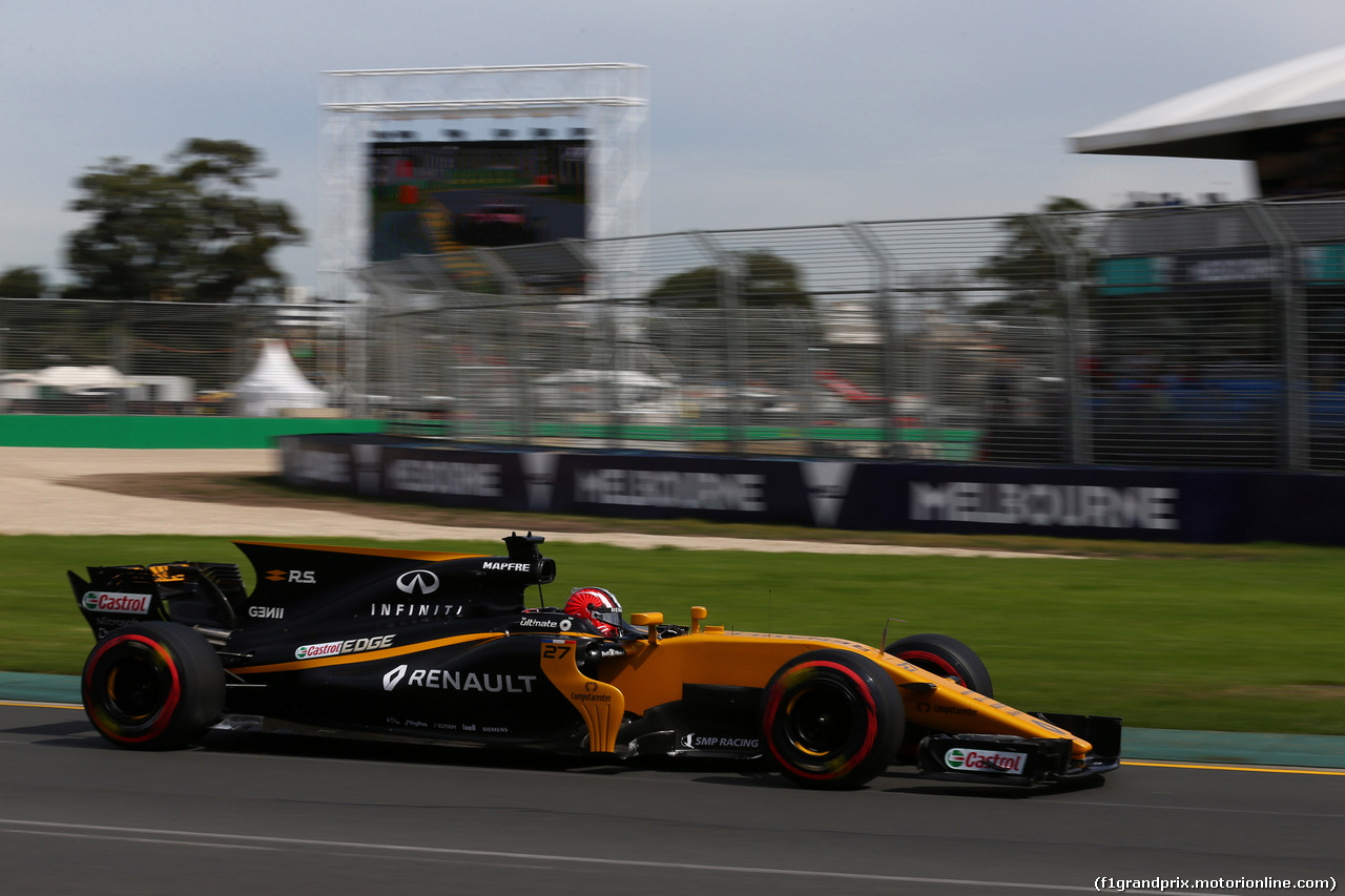 GP AUSTRALIA, 24.03.2017 - Prove Libere 1, Nico Hulkenberg (GER) Renault Sport F1 Team RS17