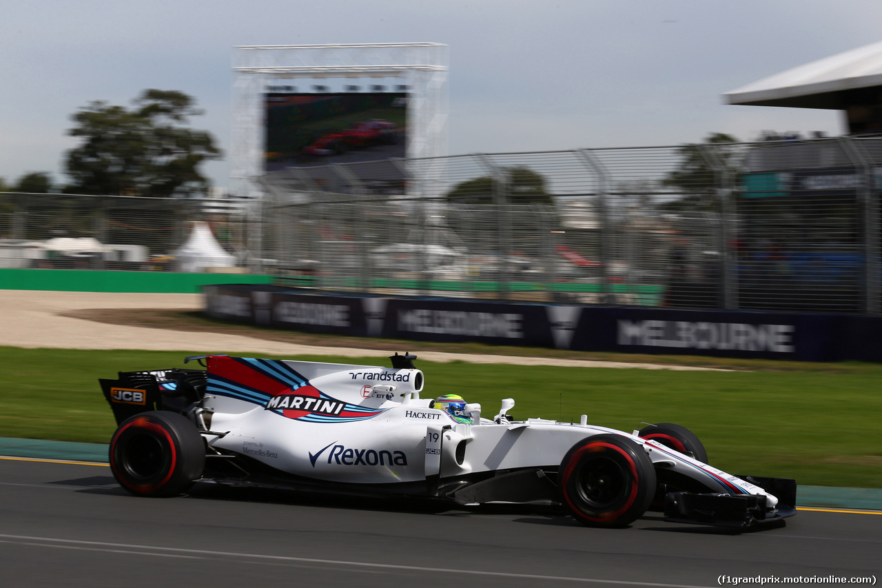 GP AUSTRALIA, 24.03.2017 - Prove Libere 1, Felipe Massa (BRA) Williams FW40