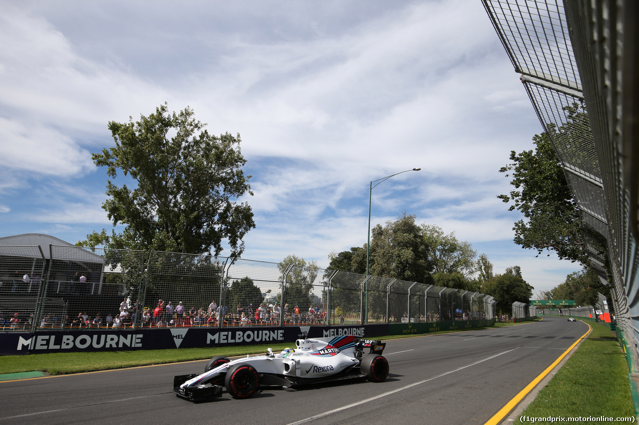GP AUSTRALIA, 24.03.2017 - Prove Libere 1, Felipe Massa (BRA) Williams FW40