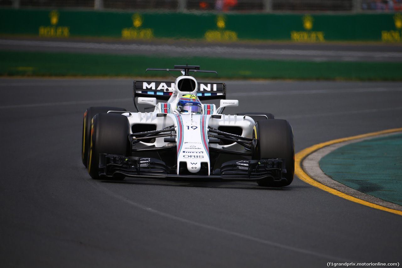 GP AUSTRALIA, 24.03.2017 - Prove Libere 1, Felipe Massa (BRA) Williams FW40