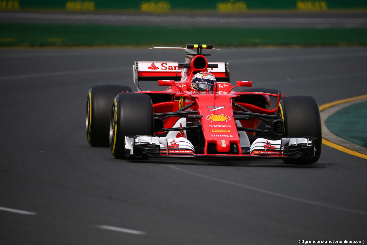 GP AUSTRALIA, 24.03.2017 - Prove Libere 1, Kimi Raikkonen (FIN) Ferrari SF70H