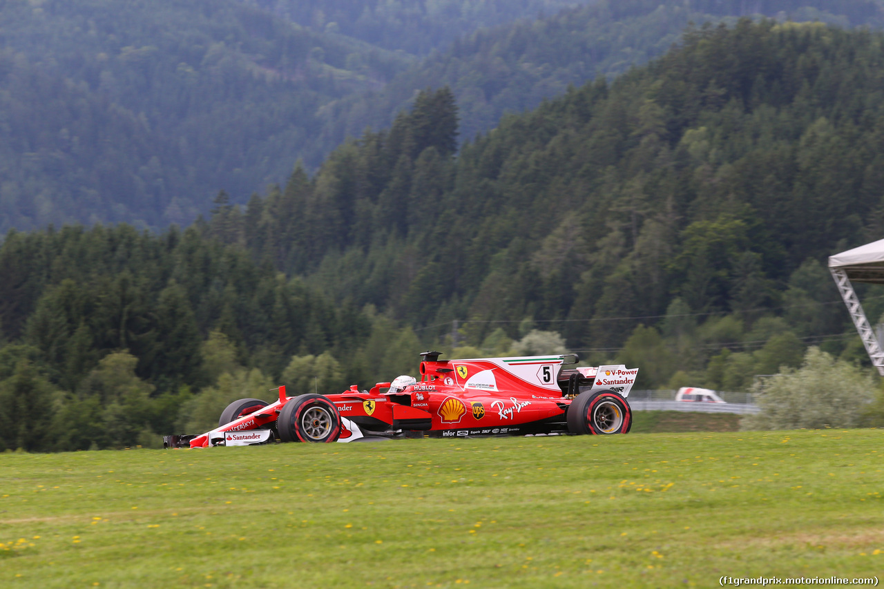 GP AUSTRIA, 08.07.2017- Qualifiche, Sebastian Vettel (GER) Ferrari SF70H