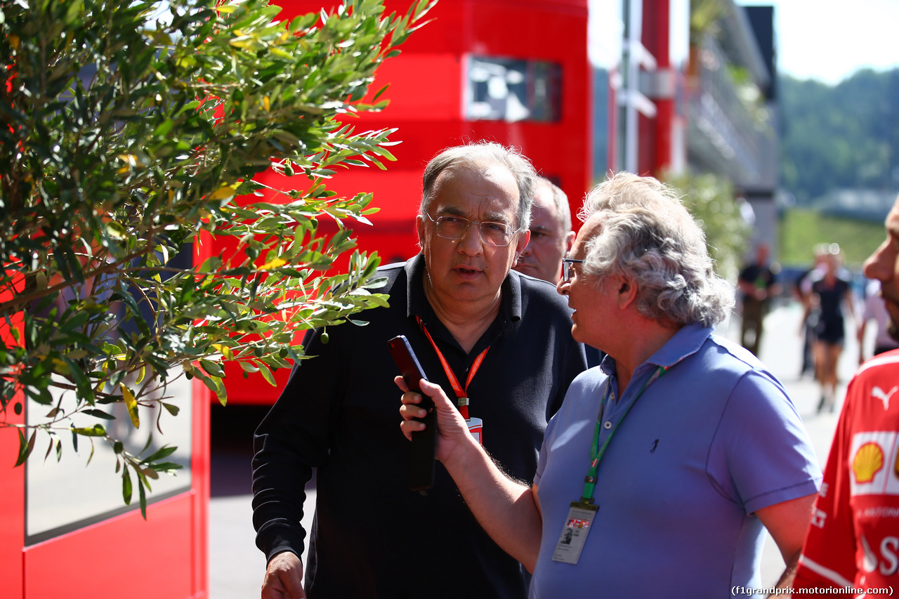 GP AUSTRIA, 09.07.2017- Sergio Marchionne (ITA), Ferrari President e CEO of Fiat Chrysler Automobiles
