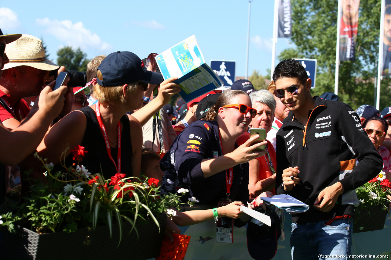 GP AUSTRIA, 09.07.2017- Esteban Ocon (FRA) Sahara Force India F1 VJM10