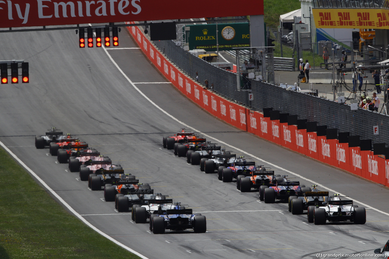 GP AUSTRIA, 09.07.2017- Gara, The Start