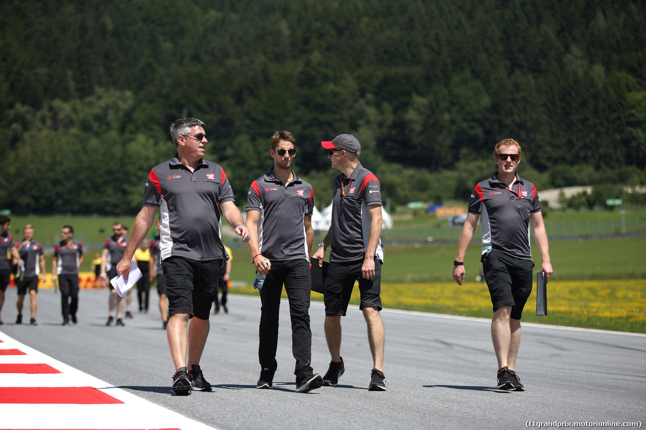 GP AUSTRIA, 06.07.2017- Romain Grosjean (FRA) Haas F1 Team VF-17