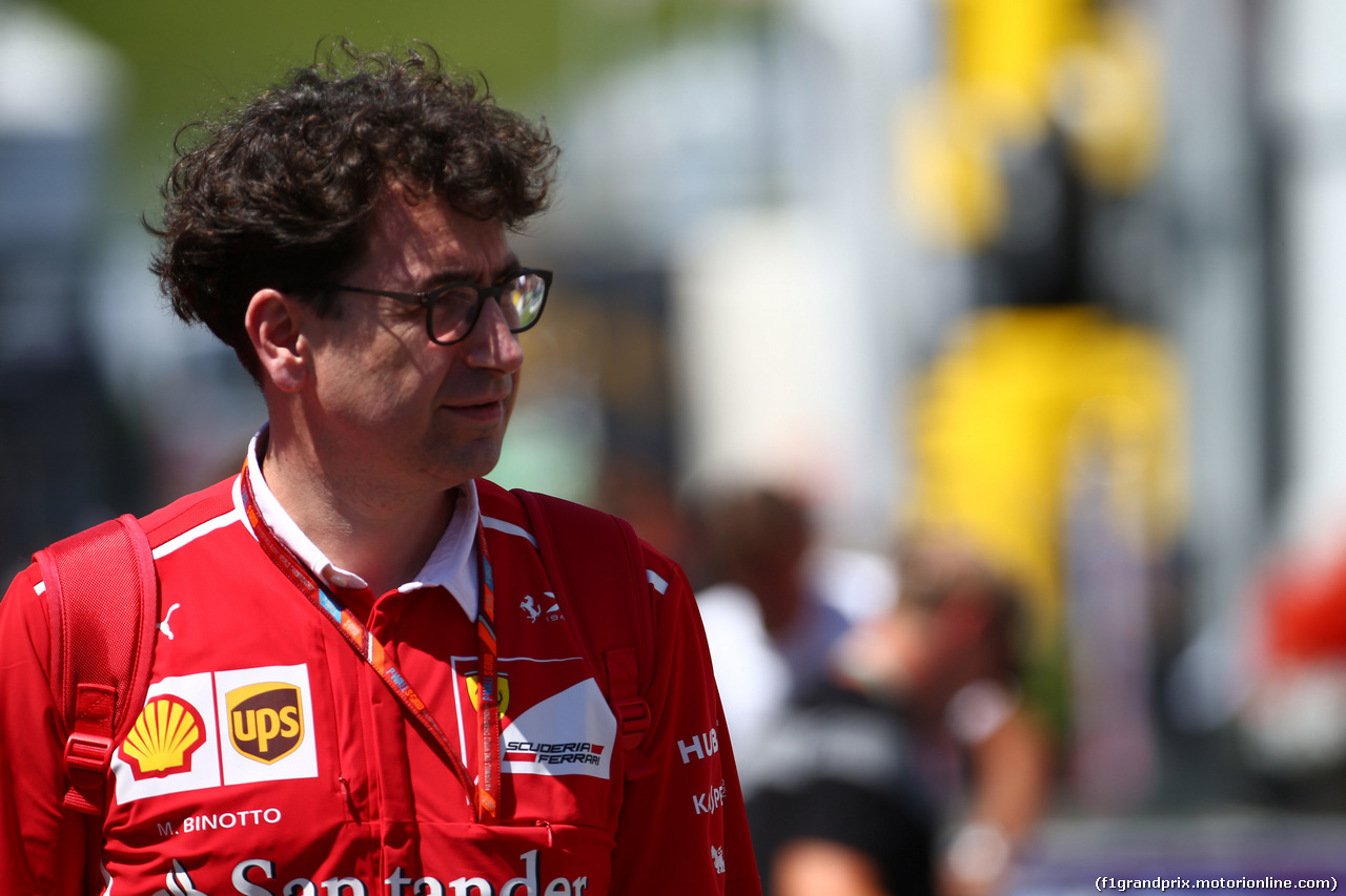 GP AUSTRIA, 06.07.2017- Mattia Binotto (ITA) Ferrari Chief Technical Officer