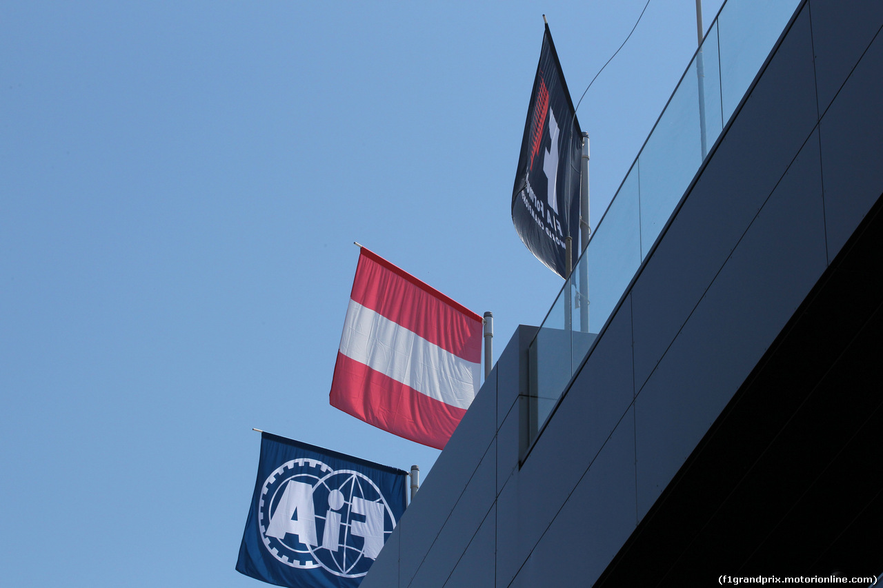 GP AUSTRIA, 06.07.2017- F1 Flags