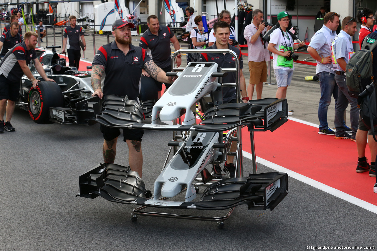 GP AUSTRIA, 06.07.2017- Haas F1 Team VF-17 Frontal Wing