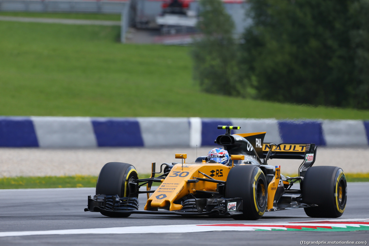 GP AUSTRIA, 07.07.2017- Prove Libere 2, Jolyon Palmer (GBR) Renault Sport F1 Team RS17