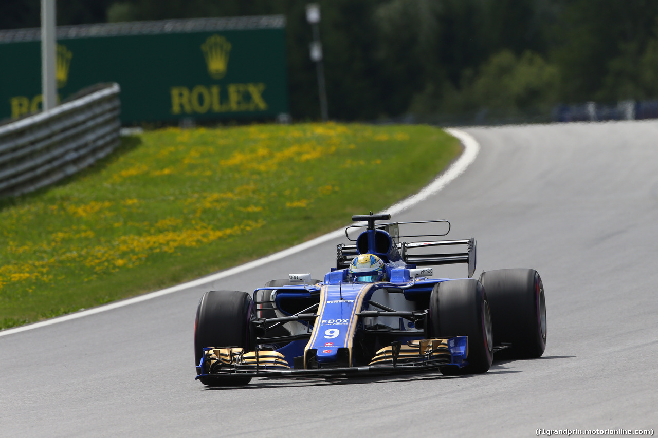 GP AUSTRIA, 07.07.2017- Prove Libere 2, Marcus Ericsson (SUE) Sauber C36