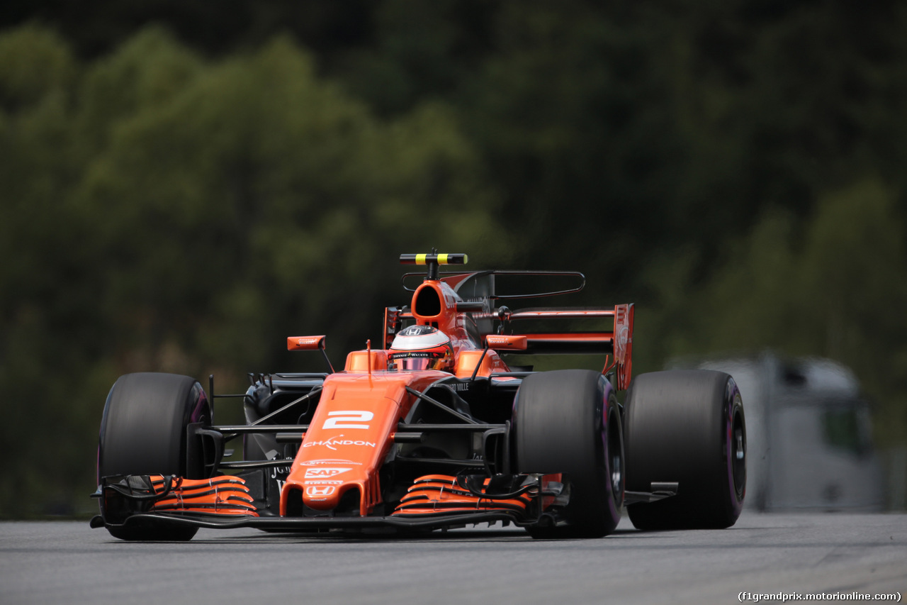 GP AUSTRIA, 08.07.2017- Free practice 3, Stoffel Vandoorne (BEL) McLaren MCL32