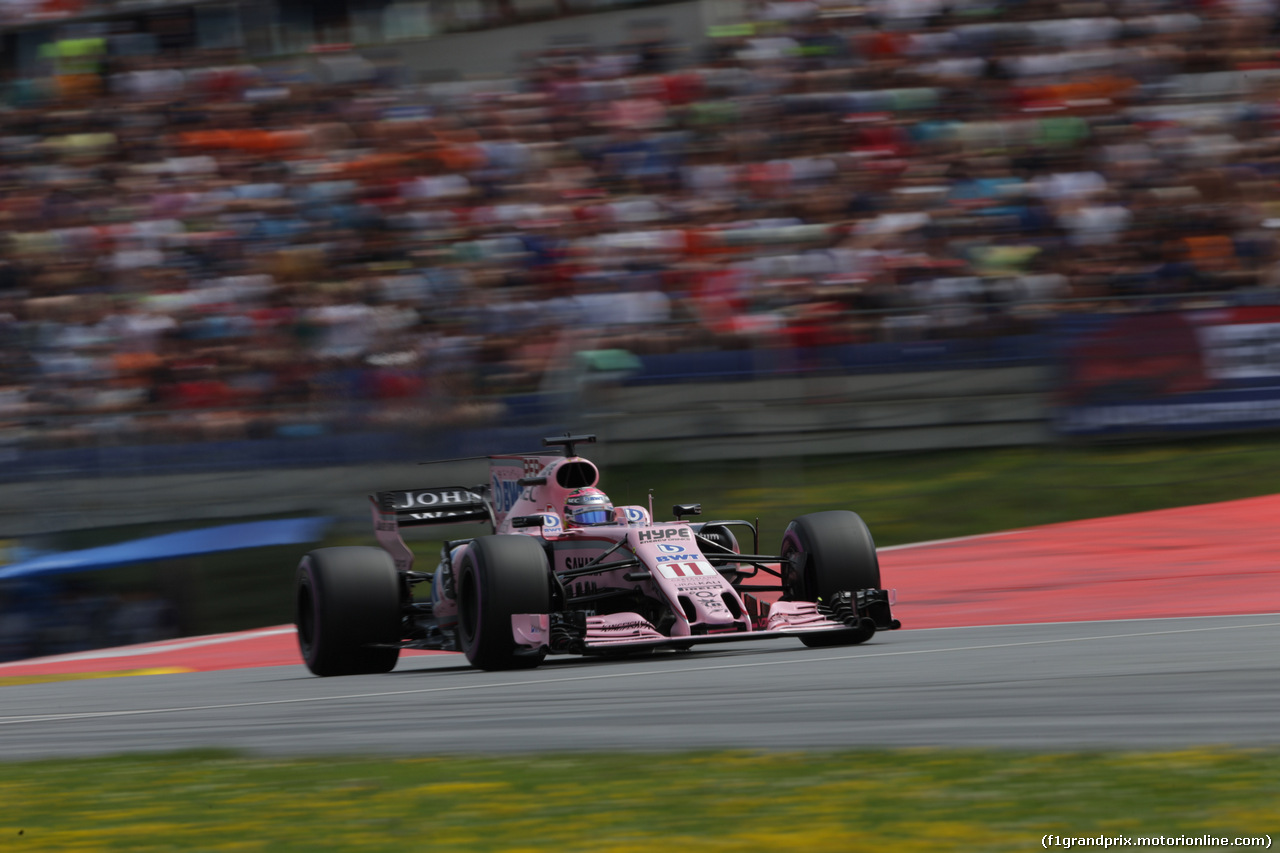 GP AUSTRIA, 08.07.2017- Qualifiche, Sergio Perez (MEX) Sahara Force India F1 VJM010
