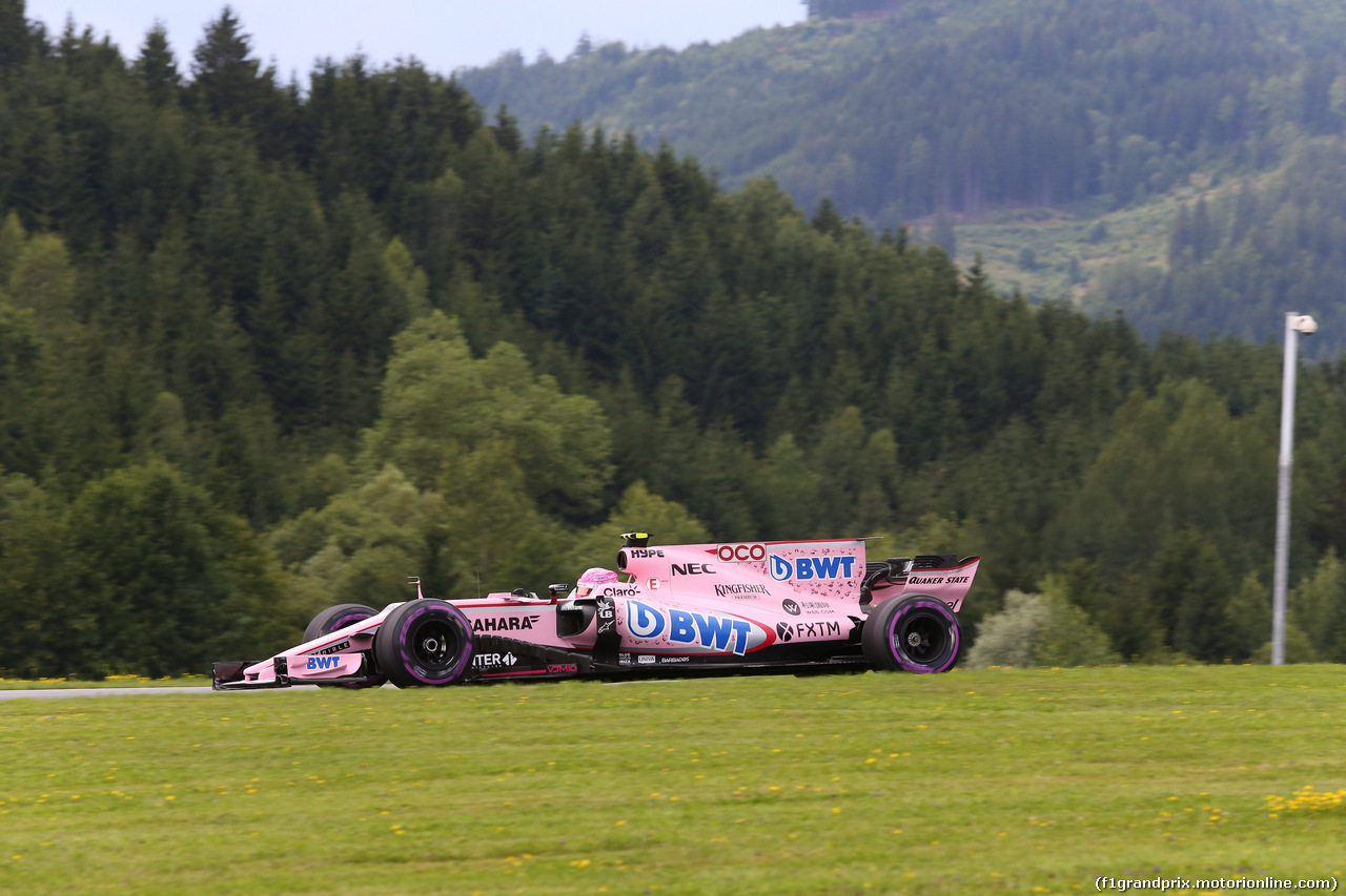 GP AUSTRIA, 08.07.2017- Qualifiche, Esteban Ocon (FRA) Sahara Force India F1 VJM10