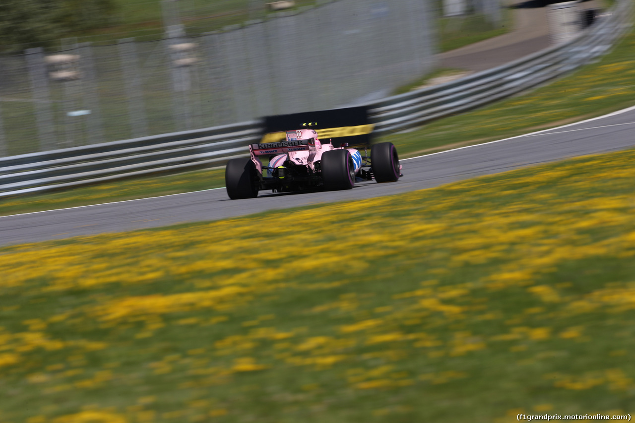 GP AUSTRIA, 07.07.2017- Prove Libere 1, Esteban Ocon (FRA) Sahara Force India F1 VJM10
