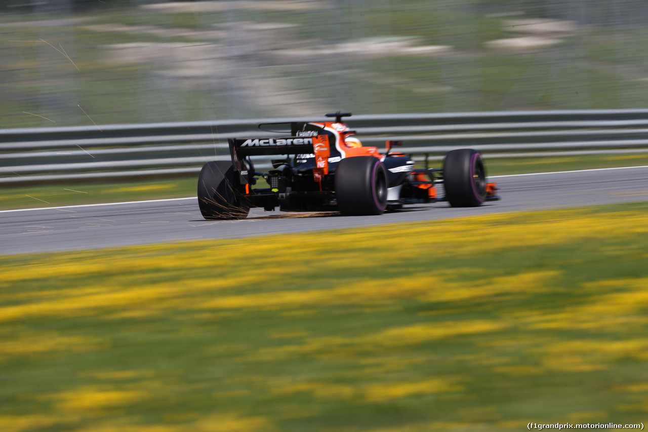GP AUSTRIA, 07.07.2017- Prove Libere 1, Fernando Alonso (ESP) McLaren Honda MCL32