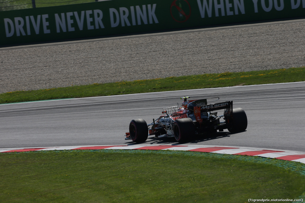 GP AUSTRIA, 07.07.2017- Prove Libere 1, Stoffel Vandoorne (BEL) McLaren MCL32