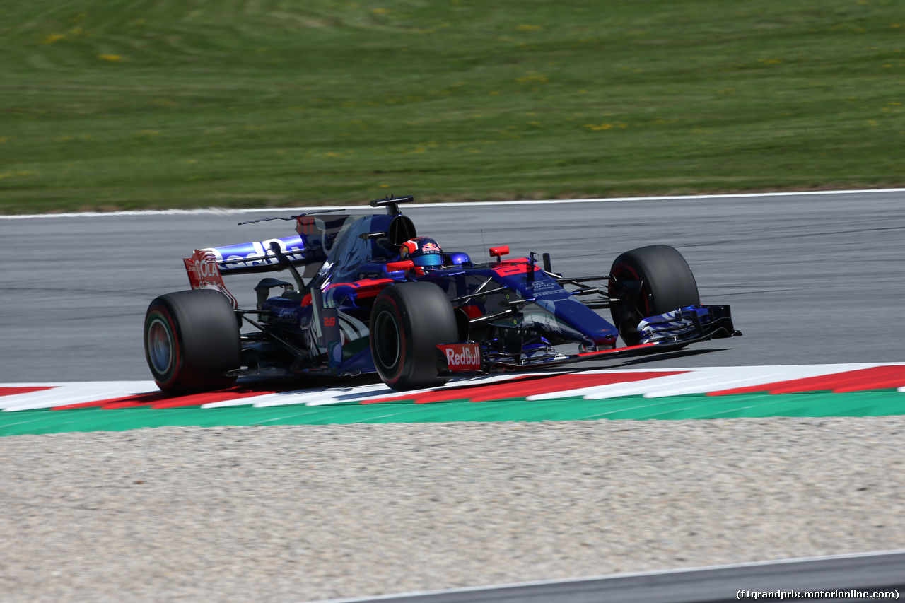 GP AUSTRIA, 07.07.2017- Prove Libere 1, Daniil Kvyat (RUS) Scuderia Toro Rosso STR12