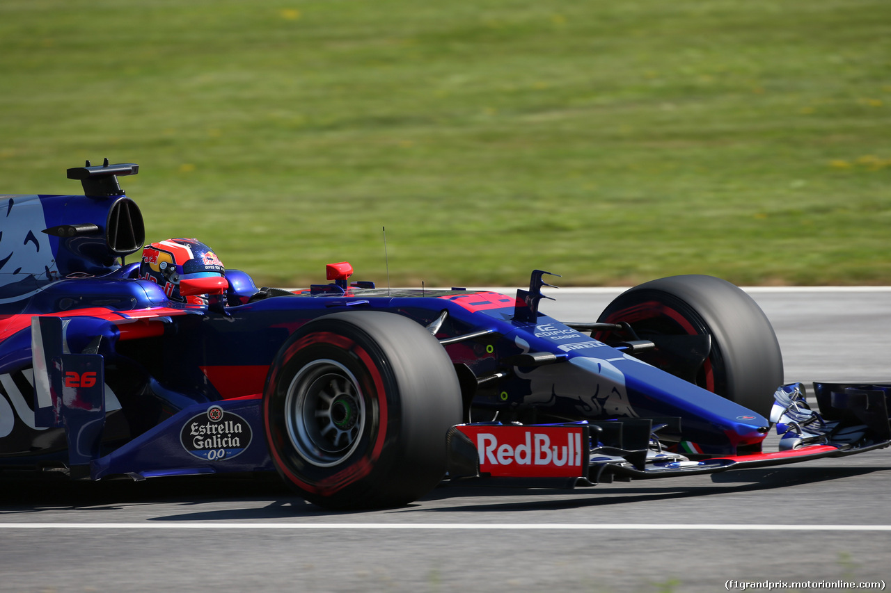 GP AUSTRIA, 07.07.2017- Prove Libere 1, Daniil Kvyat (RUS) Scuderia Toro Rosso STR12