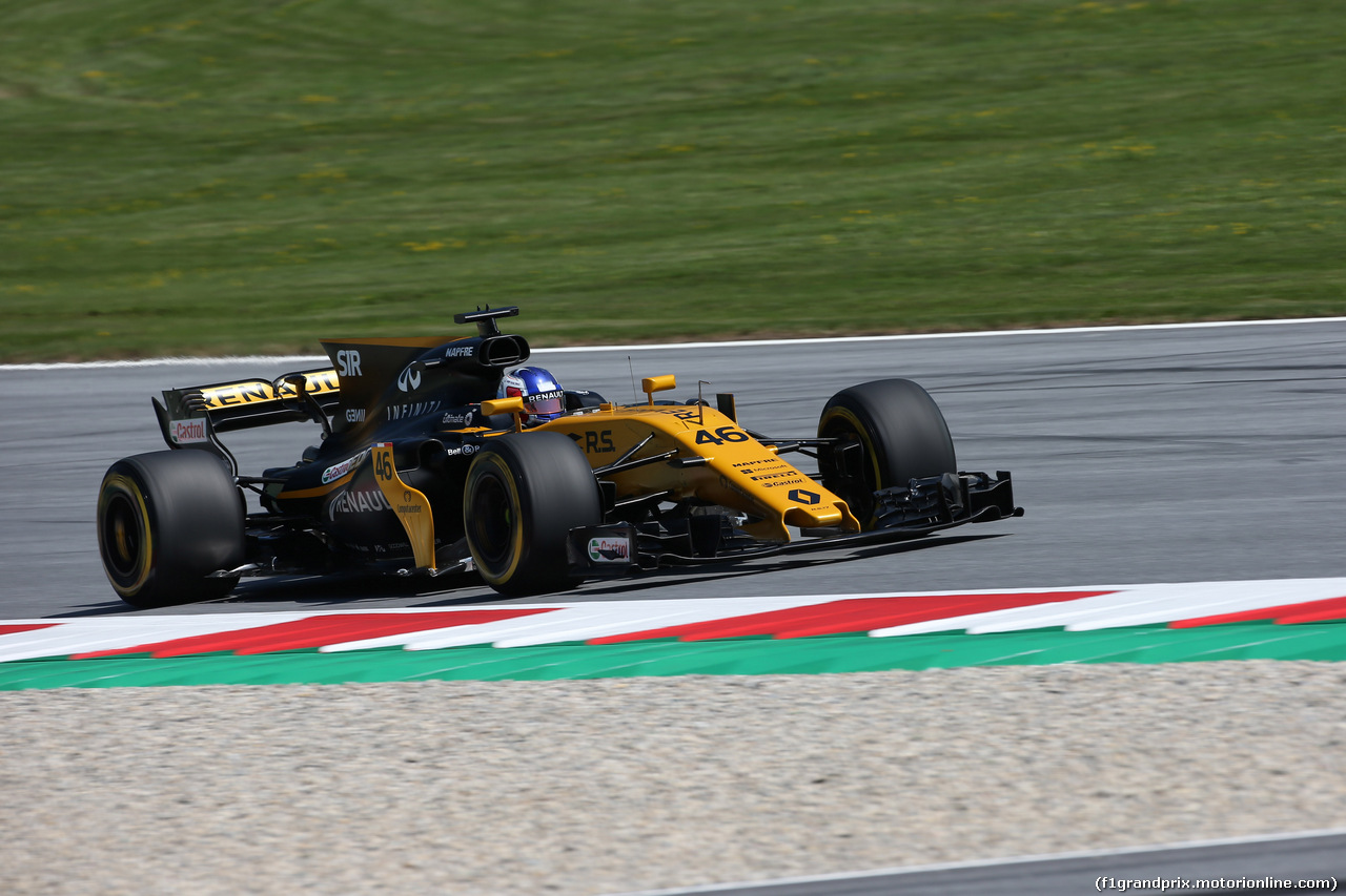 GP AUSTRIA, 07.07.2017- Prove Libere 1, Sergey Sirotkin (RUS) Renault Sport F1 Team RS17 3rd driver