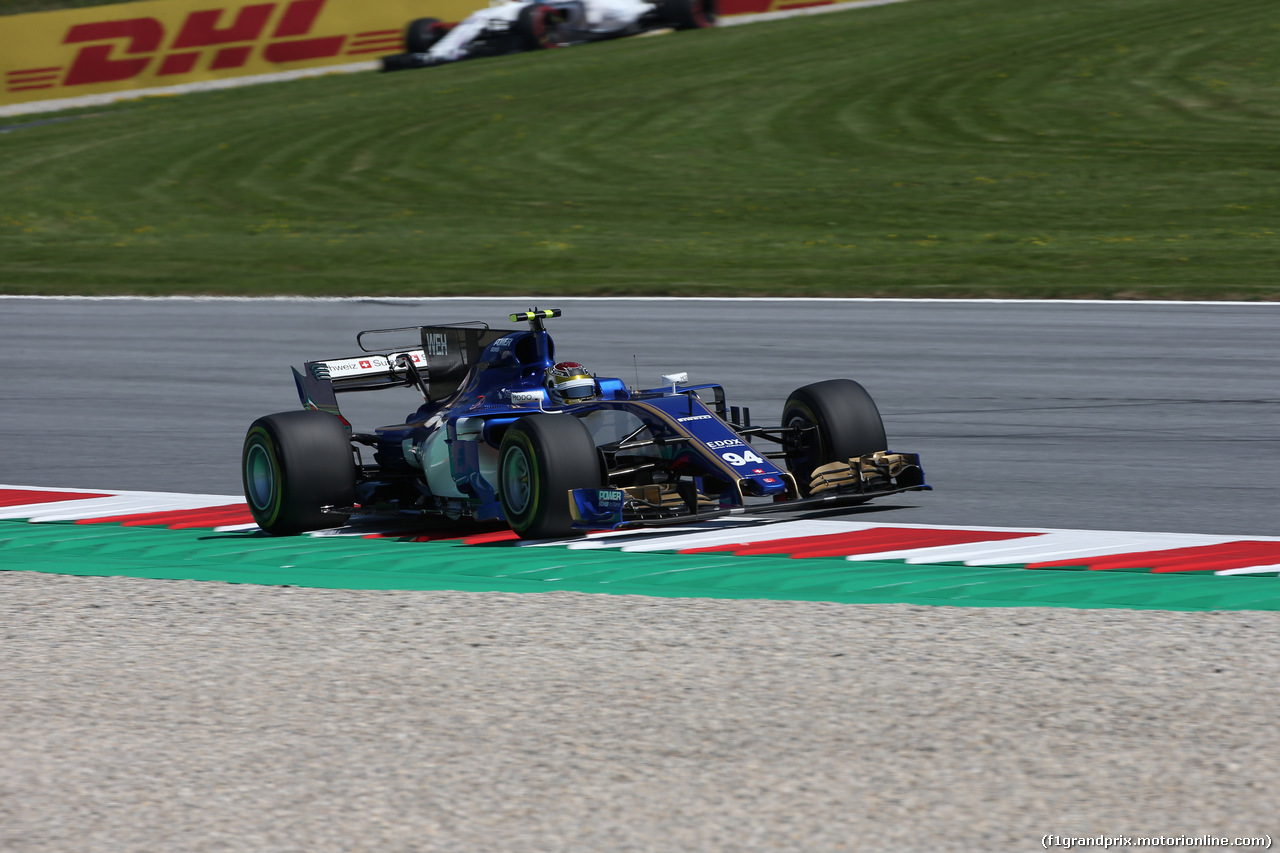 GP AUSTRIA, 07.07.2017- Prove Libere 1, Pascal Wehrlein (GER) Sauber C36