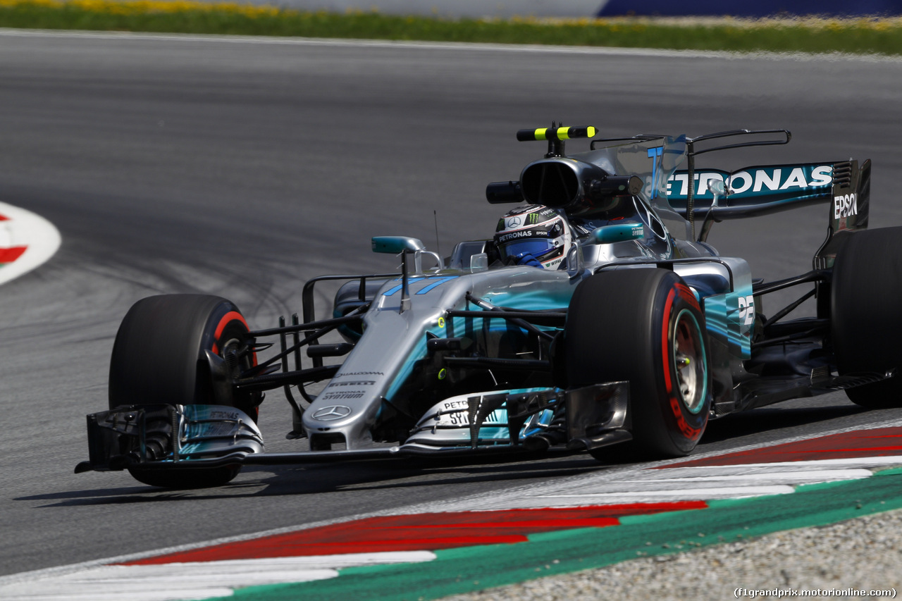 GP AUSTRIA, 07.07.2017- Prove Libere 1, Valtteri Bottas (FIN) Mercedes AMG F1 W08