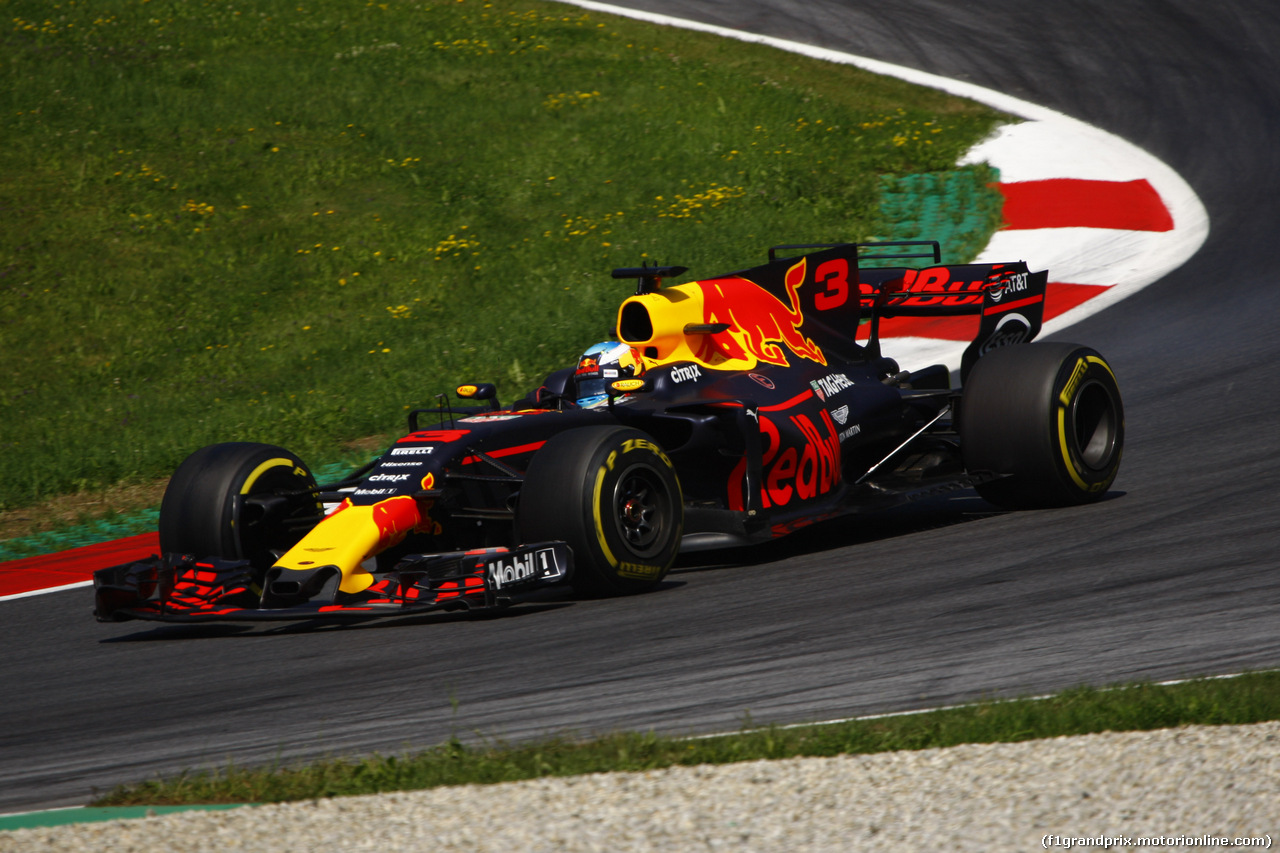 GP AUSTRIA, 07.07.2017- Prove Libere 1, Daniel Ricciardo (AUS) Red Bull Racing RB13