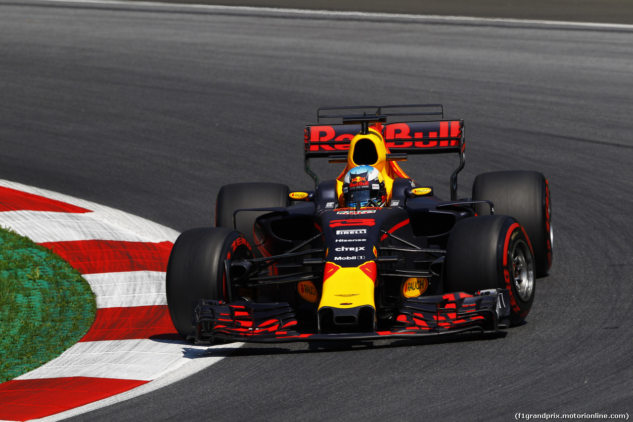 GP AUSTRIA, 07.07.2017- Prove Libere 1, Daniel Ricciardo (AUS) Red Bull Racing RB13