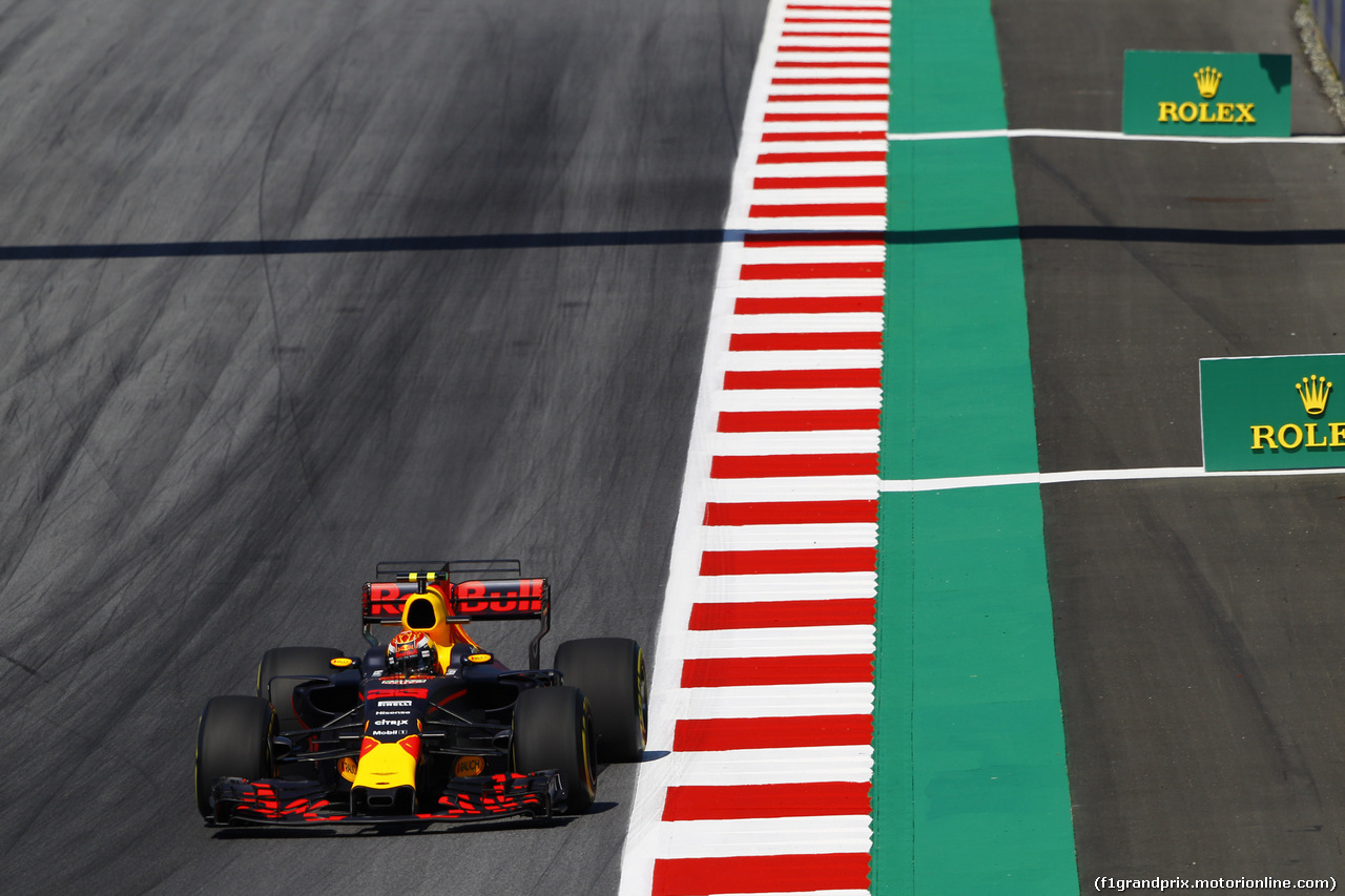 GP AUSTRIA, 07.07.2017- Prove Libere 1, Max Verstappen (NED) Red Bull Racing RB13