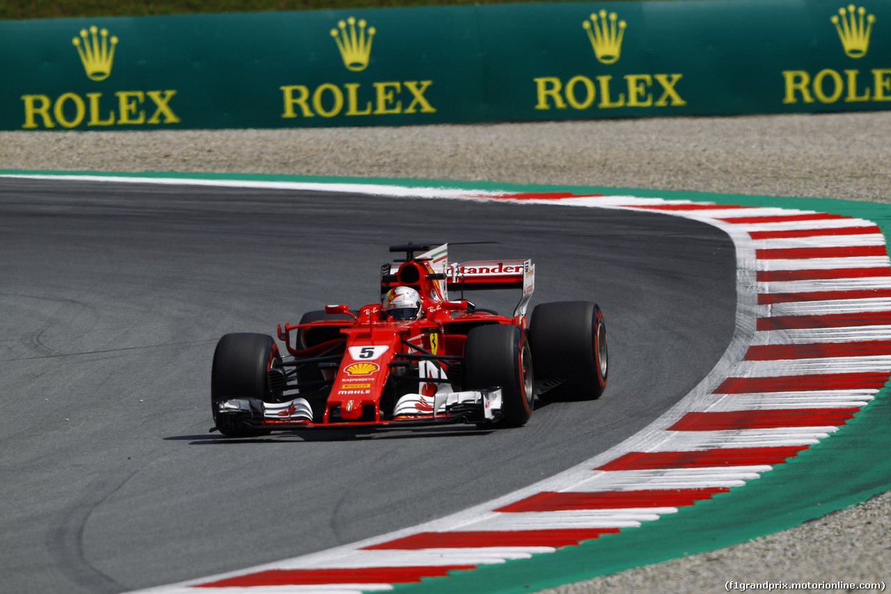 GP AUSTRIA, 07.07.2017- Prove Libere 1, Sebastian Vettel (GER) Ferrari SF70H