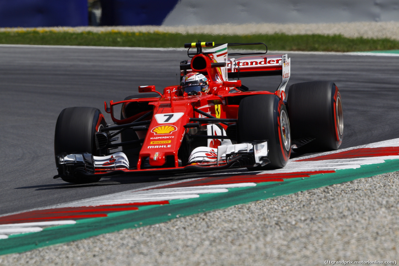 GP AUSTRIA, 07.07.2017- Prove Libere 1, Kimi Raikkonen (FIN) Ferrari SF70H