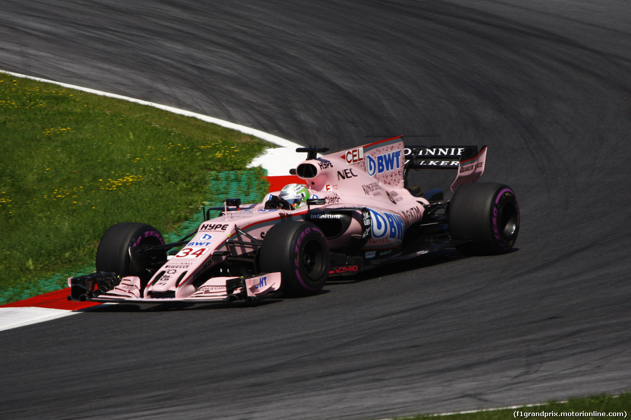 GP AUSTRIA, 07.07.2017- Prove Libere 1, Alfonso Celis Jr (MEX) Sahara Force India F1 VJM10 3rd driver