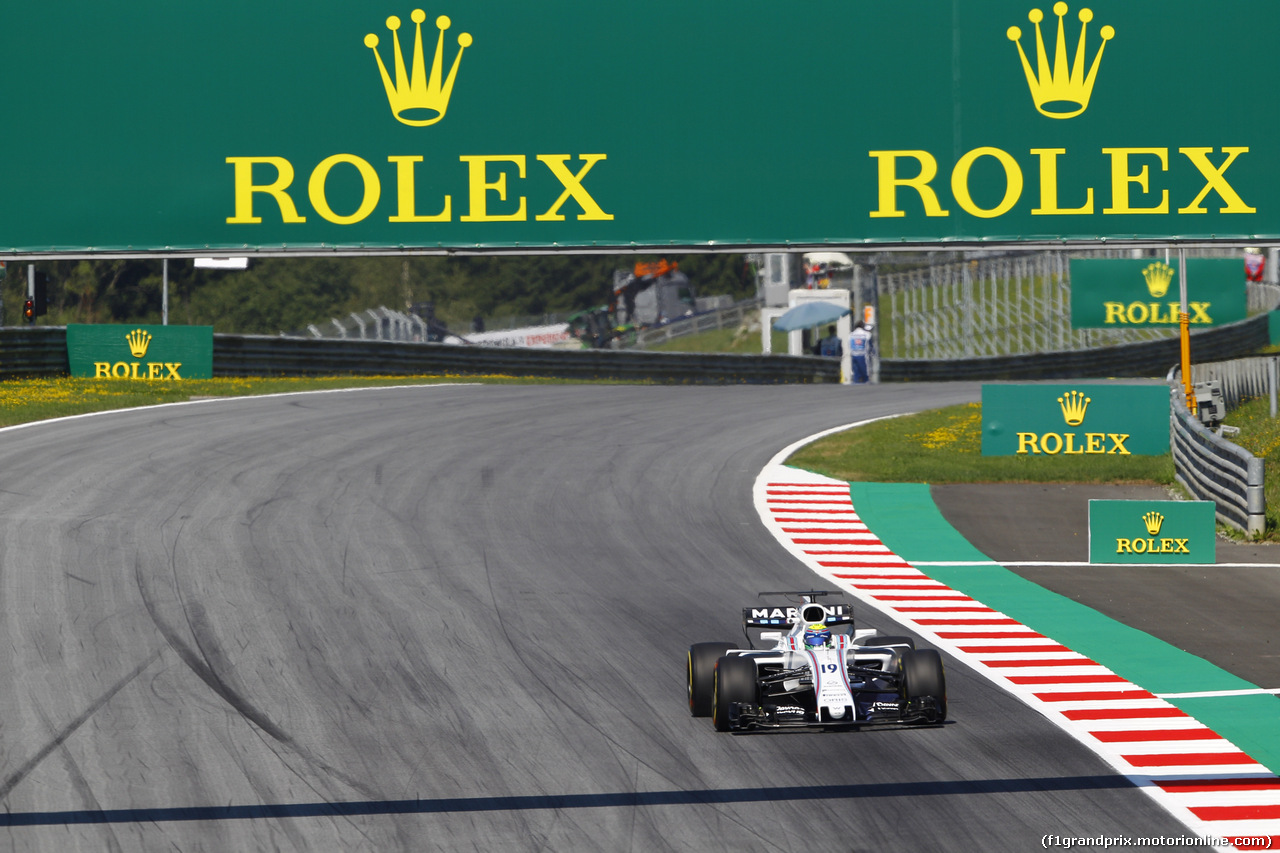 GP AUSTRIA, 07.07.2017- Prove Libere 1, Felipe Massa (BRA) Williams F1 Team FW40