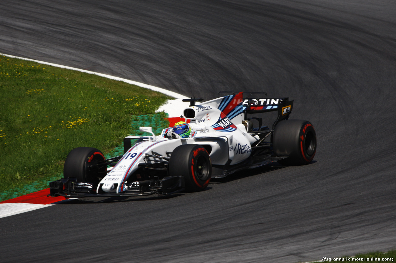 GP AUSTRIA, 07.07.2017- Prove Libere 1, Felipe Massa (BRA) Williams F1 Team FW40