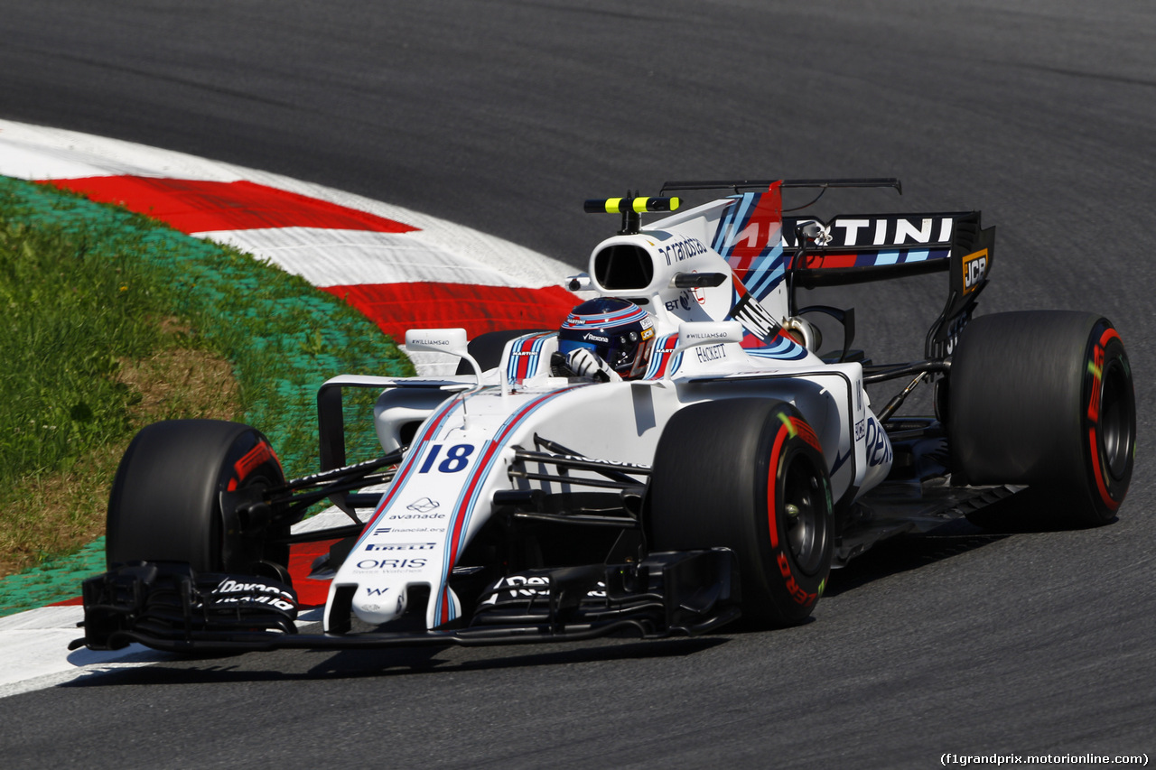 GP AUSTRIA, 07.07.2017- Prove Libere 1, Lance Stroll (CDN) Williams FW40