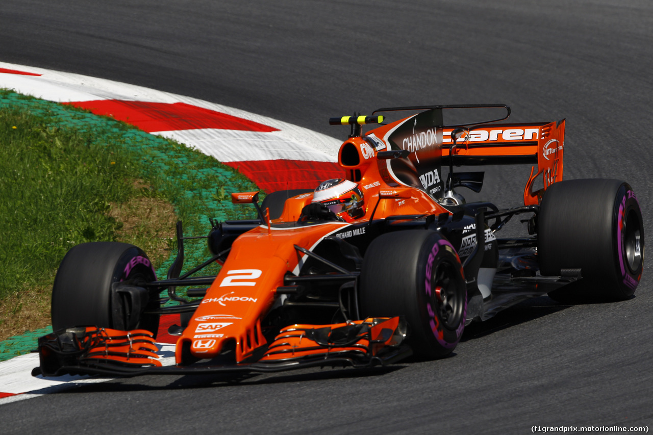 GP AUSTRIA, 07.07.2017- Prove Libere 1, Stoffel Vandoorne (BEL) McLaren MCL32